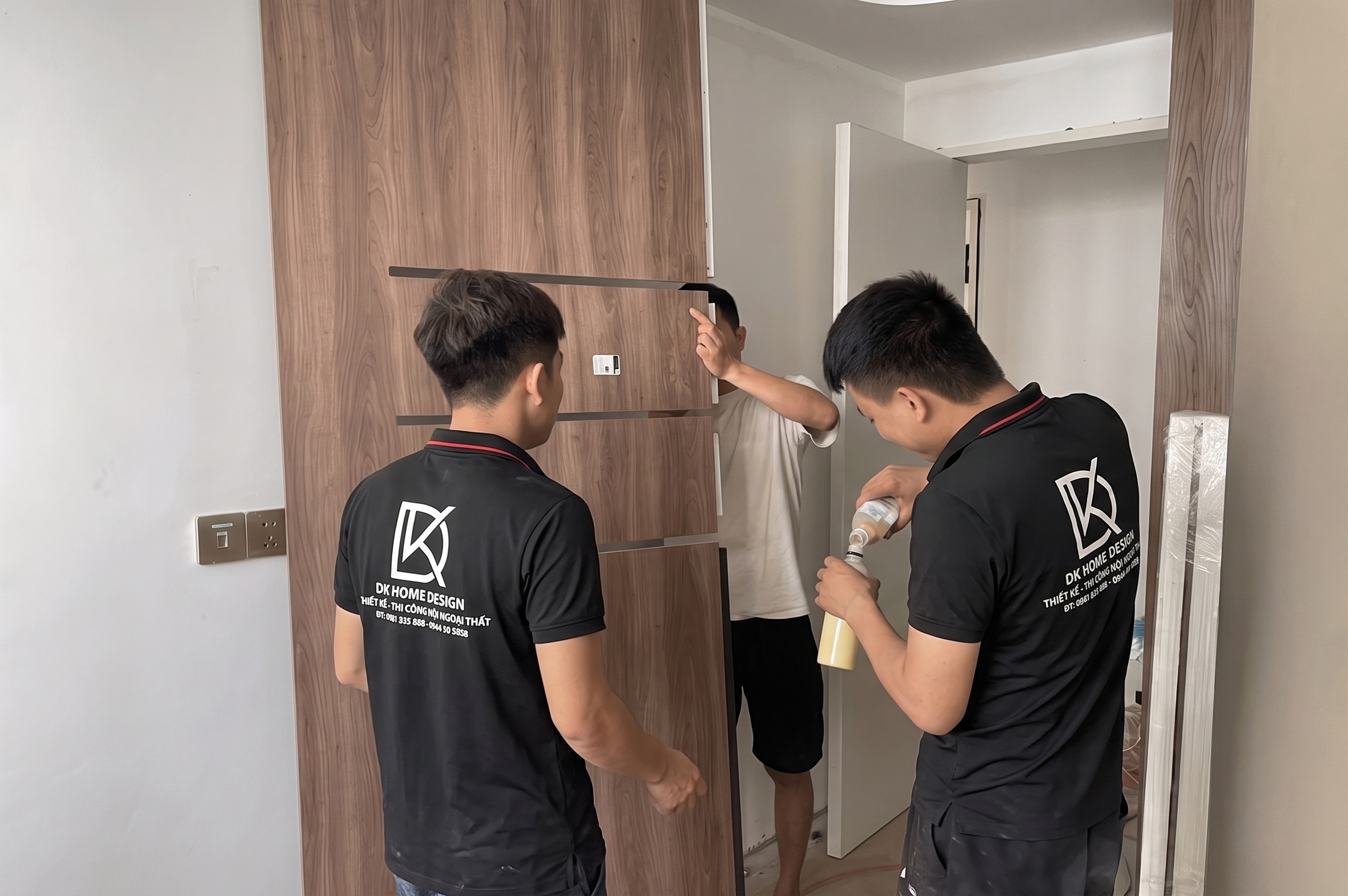 Thiết kế thi công nội thất nhà phố hiện đại Đô Lương: Giải cứu không gian chật hẹp 14 Lắp đặt thi công nội thất nhà phố thực tế tại Đô Lương Nghệ An.