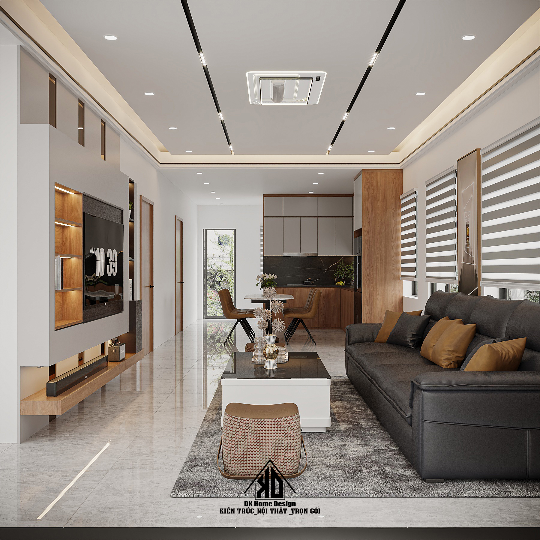 Khám Phá Mẫu Thiết Kế Thi Công Nội Thất Nhà Phố 2 Tầng Hiện Đại Đô Lương Dẫn Đầu Xu Hướng 19 Thi công phòng khách nhà phố 2 tầng hiện đại tại Đô Lương cho gia đình chị Lan