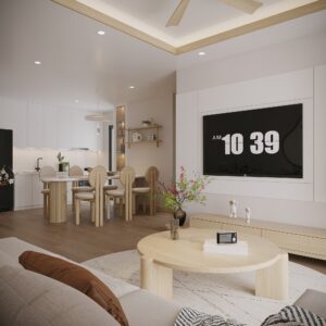 Thiết kế thi công nội thất nhà phố hiện đại Đô Lương: Giải cứu không gian chật hẹp