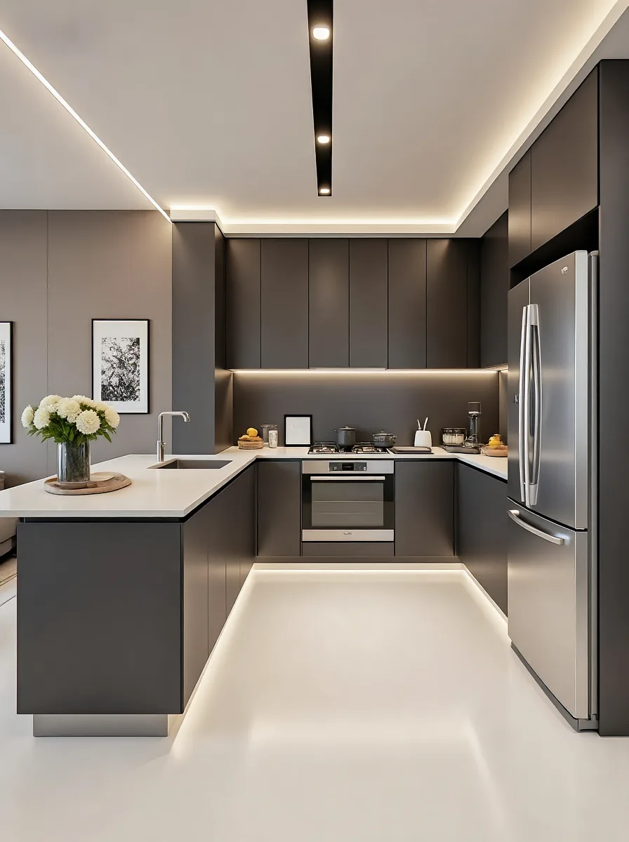 Thiết kế thi công nội thất nhà phố hiện đại Đô Lương: Giải cứu không gian chật hẹp 5 Mẫu tủ bếp đẹp trong thiết kế thi công nội thất nhà phố hiện đại Đô Lương.