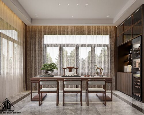 Báo giá nội thất nhà phố Nghệ An chi tiết nhất năm 2026 53 Thiết kế nội thất phòng bếp nhà phố hiện đại