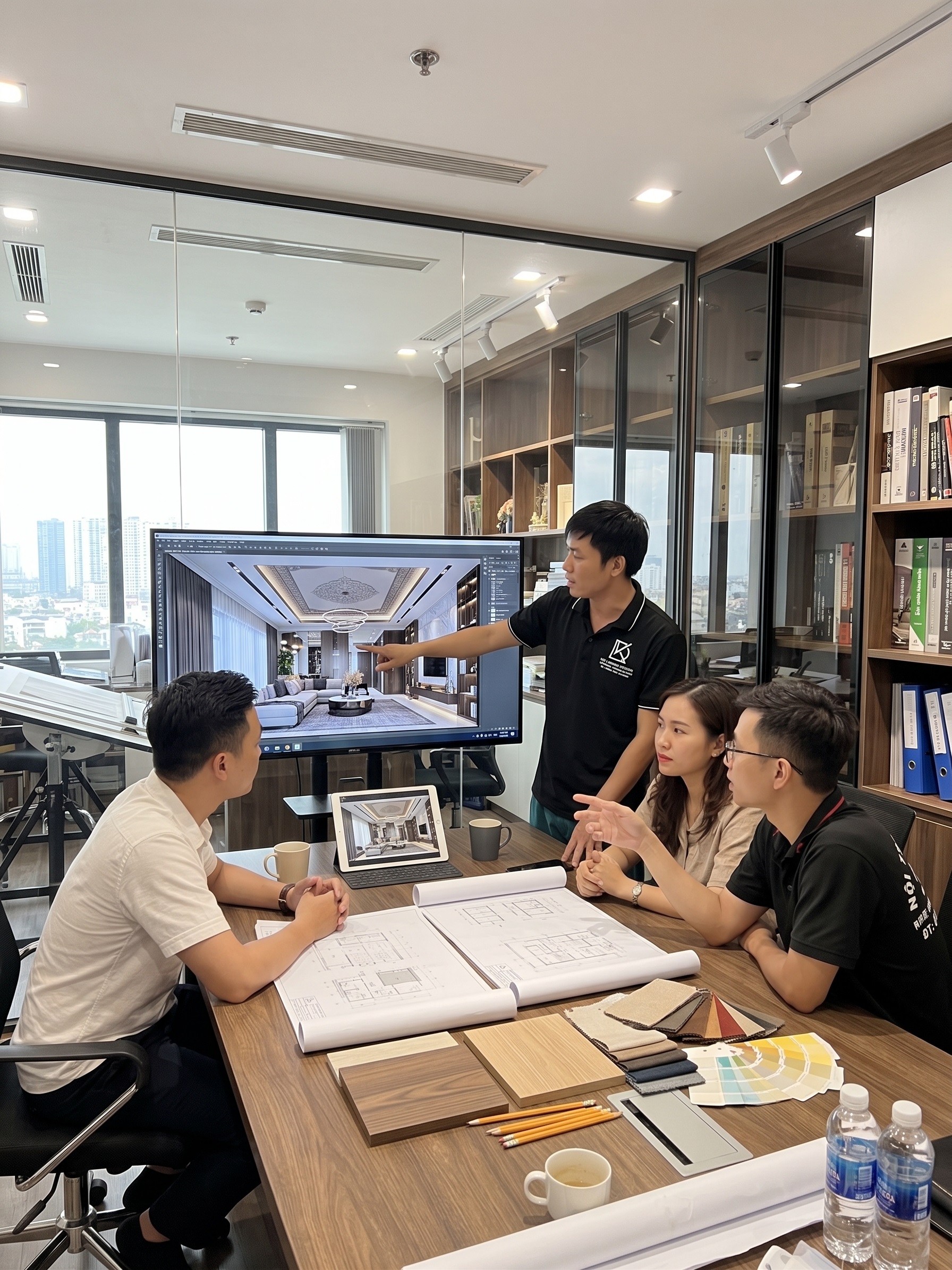 Công ty thi công nội thất có xưởng sản xuất trực tiếp Đô Lương uy tín - Giá tận gốc 16 Quy trình thiết kế và thi công nội thất chuyên nghiệp tại Đạt Kỳ.