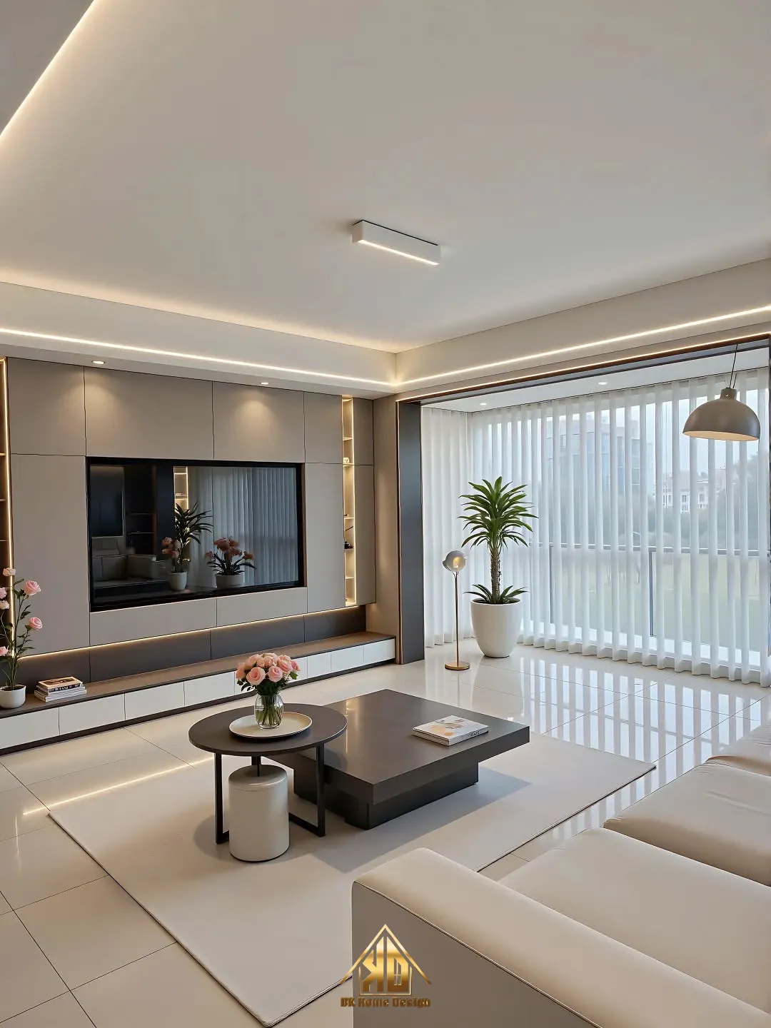 Hướng phòng khách tận dụng ánh sáng tự nhiên