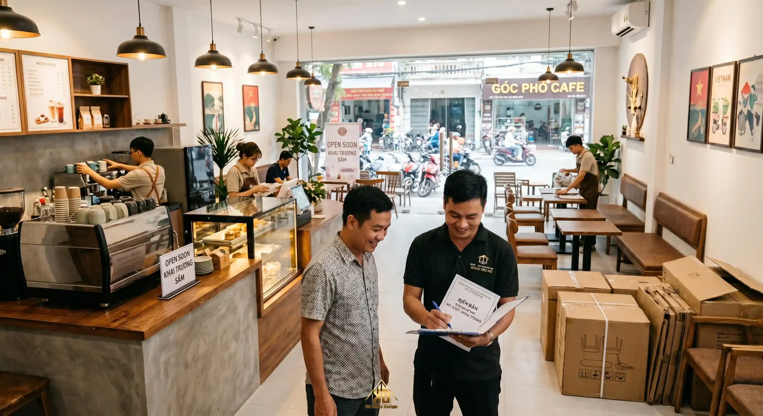 Giải Pháp Thiết Kế Thi Công Nội Thất Nhà Phố Hiện Đại Kinh Doanh Kết Hợp Mặt Tiền 8m Sâu 20m 16 Bàn giao nội thất nhà phố kinh doanh đúng tiến độ