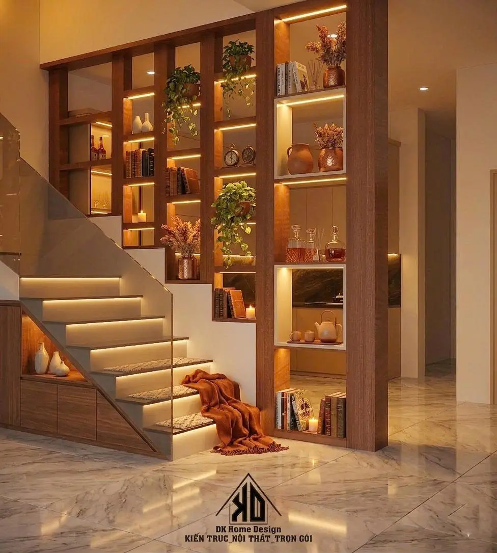 Mẫu thiết kế nội thất nhà phố 3 tầng Đô Lương hiện đại, chuẩn công năng 10 Bố trí ánh sáng nội thất nhà phố 3 tầng