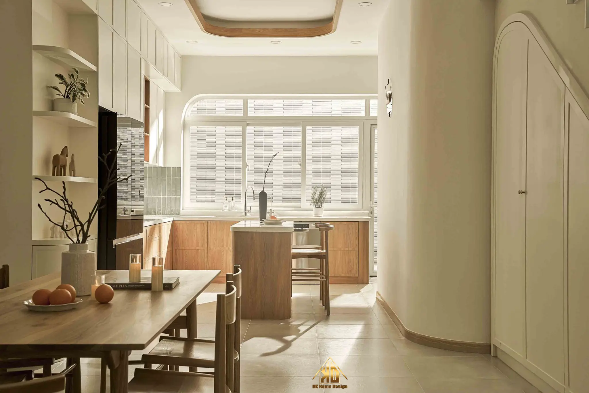 Hướng Dẫn Bố Trí Chuẩn Phong Thủy Cho Thi Công Nội Thất Nhà Phố Hiện Đại Tại Đô Lương Rước Tài Lộc 2026 2 Khắc phục nhược điểm nhà phố hẹp ngang bằng thiết kế nội thất hiện đại