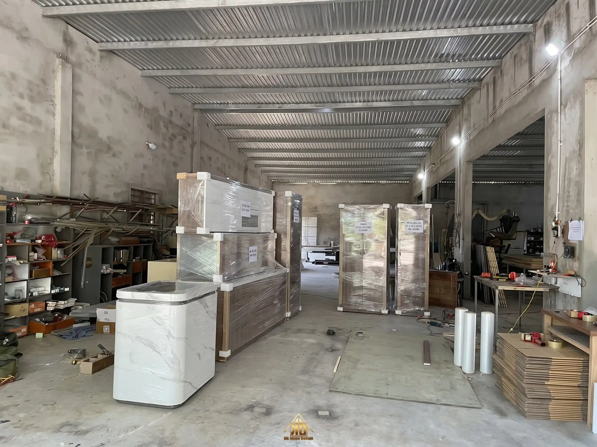 Thời gian để thiêt kế thi công nội thất nhà phố hiện đại Đô Lương ? Hạng mục & Quy trình trọn gói 8 Đóng gói nội thất mộc chuẩn bị vận chuyển đến công trình