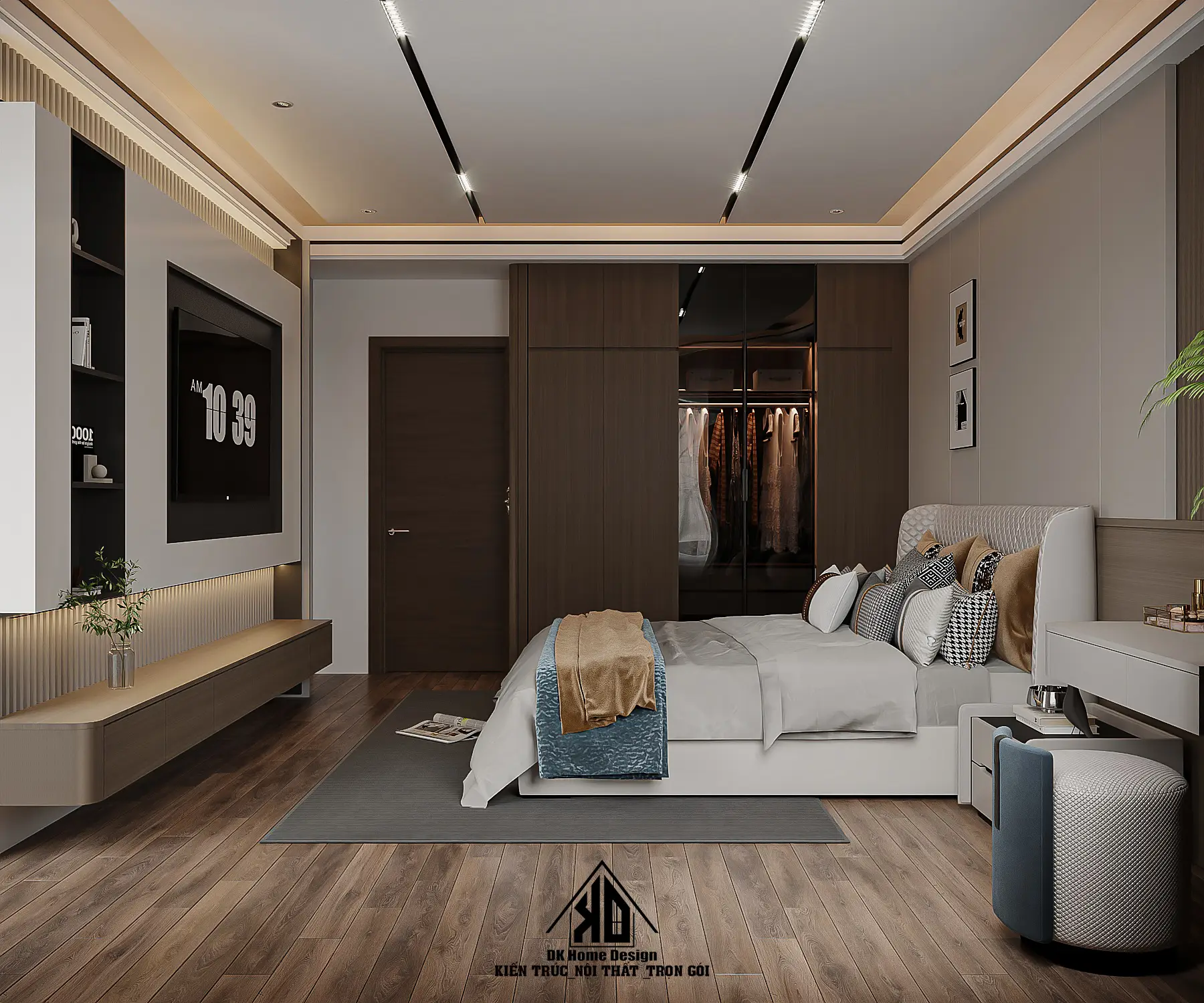 1001 Mẫu Thiết Kế Thi Công Nội Thất Nhà Phố Hiện Đại Cho Phòng Ngủ tại Đô Lương 2 Giải pháp nới rộng không gian phòng ngủ nhà phố
