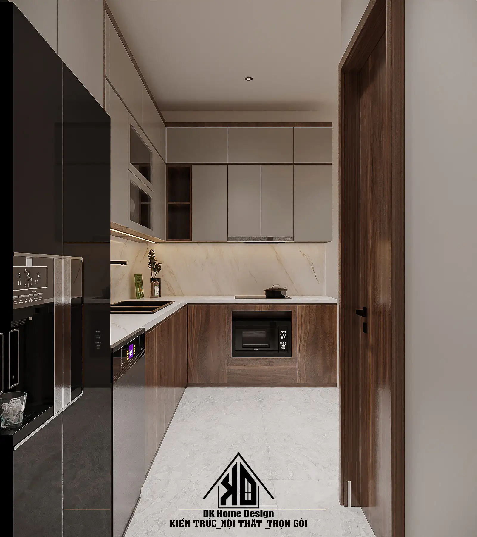 Bí Quyết Chọn Xưởng Thiết Kế Thi Công Nội Thất Nhà Phố Hiện Đại Trực Tiếp Tại Đô Lương 3 Bản vẽ 3D giải pháp tối ưu không gian cho nhà phố hẹp ngang