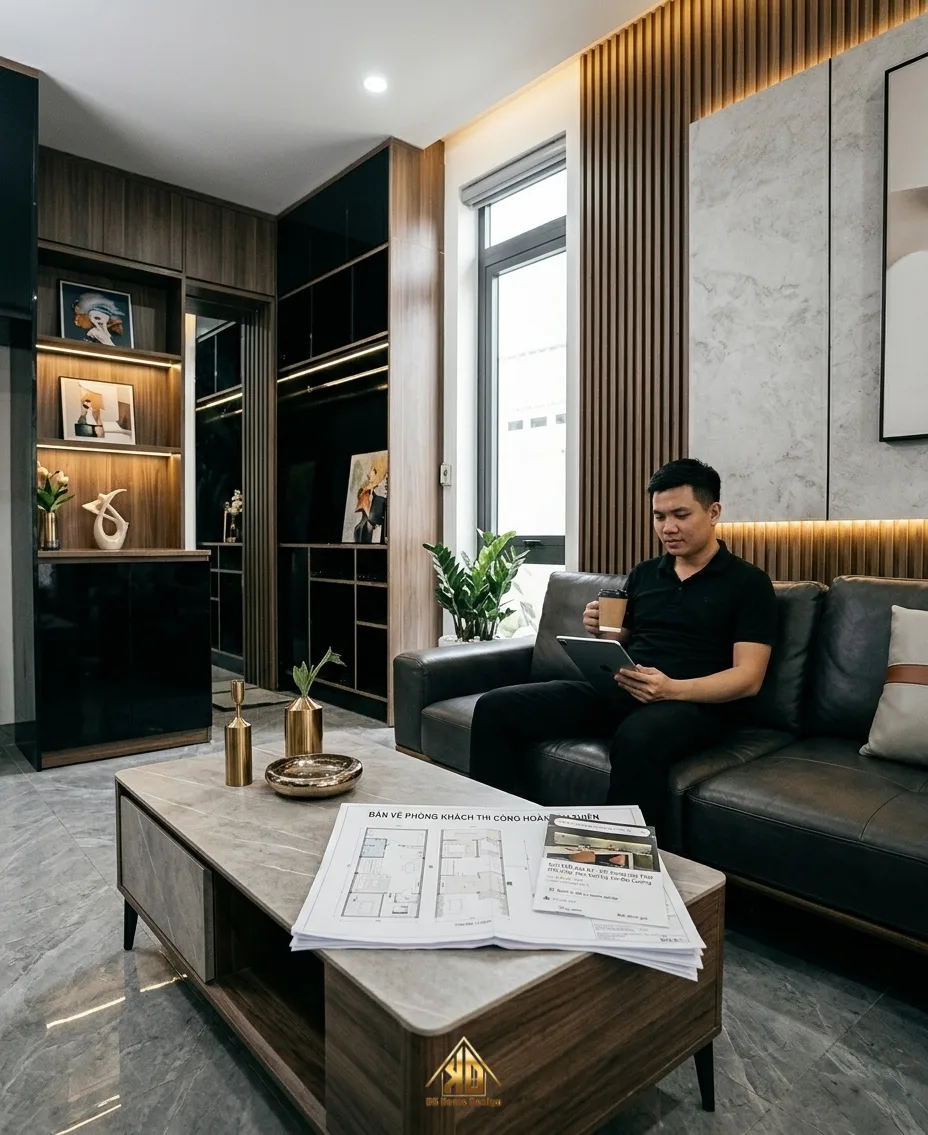 3 Cách kiểm soát chi phí thi công nội thất nhà phố hiện đại tại Đô Lương để không bị phát sinh 3 Gia chủ bận rộn cần đơn vị thi công nội thất trọn gói uy tín