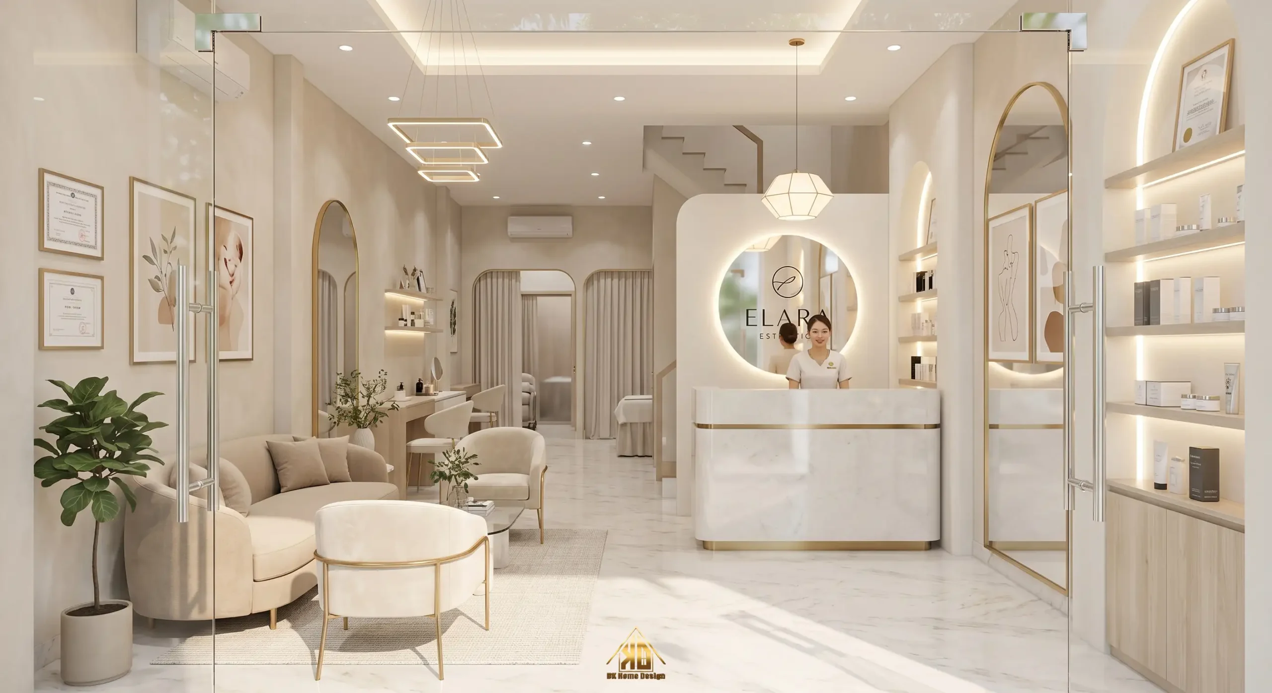 Giải Pháp Thiết Kế Thi Công Nội Thất Nhà Phố Hiện Đại Kinh Doanh Kết Hợp Mặt Tiền 8m Sâu 20m 11 Mẫu nội thất nhà phố kinh doanh hiện đại