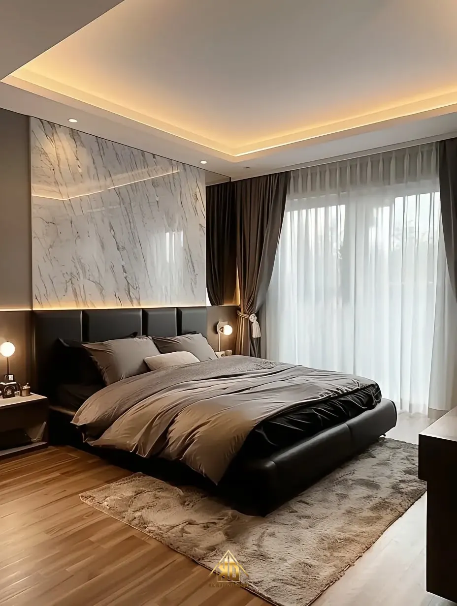 1001 Mẫu Thiết Kế Thi Công Nội Thất Nhà Phố Hiện Đại Cho Phòng Ngủ tại Đô Lương 6 Mẫu phòng ngủ master nhà phố đẹp hiện đại cho doanh nhân