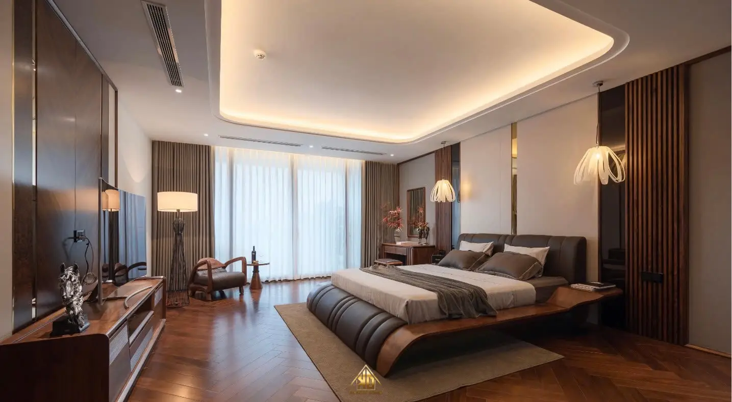 Làm thế nào để chọn vật liệu tốt nhất khi thi công nội thất nhà phố hiện đại Đô Lương Nghệ An? 12 Thiết kế nội thất phòng ngủ Master cao cấp