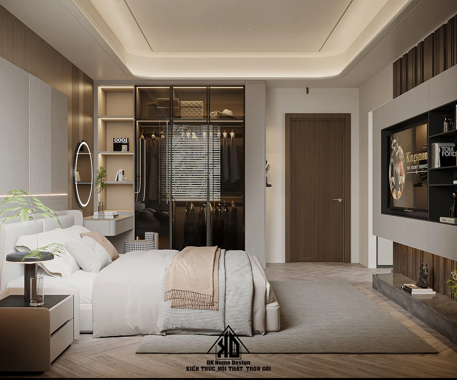 Xu hướng thiết kế thi công nội thất nhà phố hiện đại Đô Lương, Nghệ An mới nhất năm 2026 12 Thiết kế nội thất phòng ngủ Master hiện đại Nghệ An