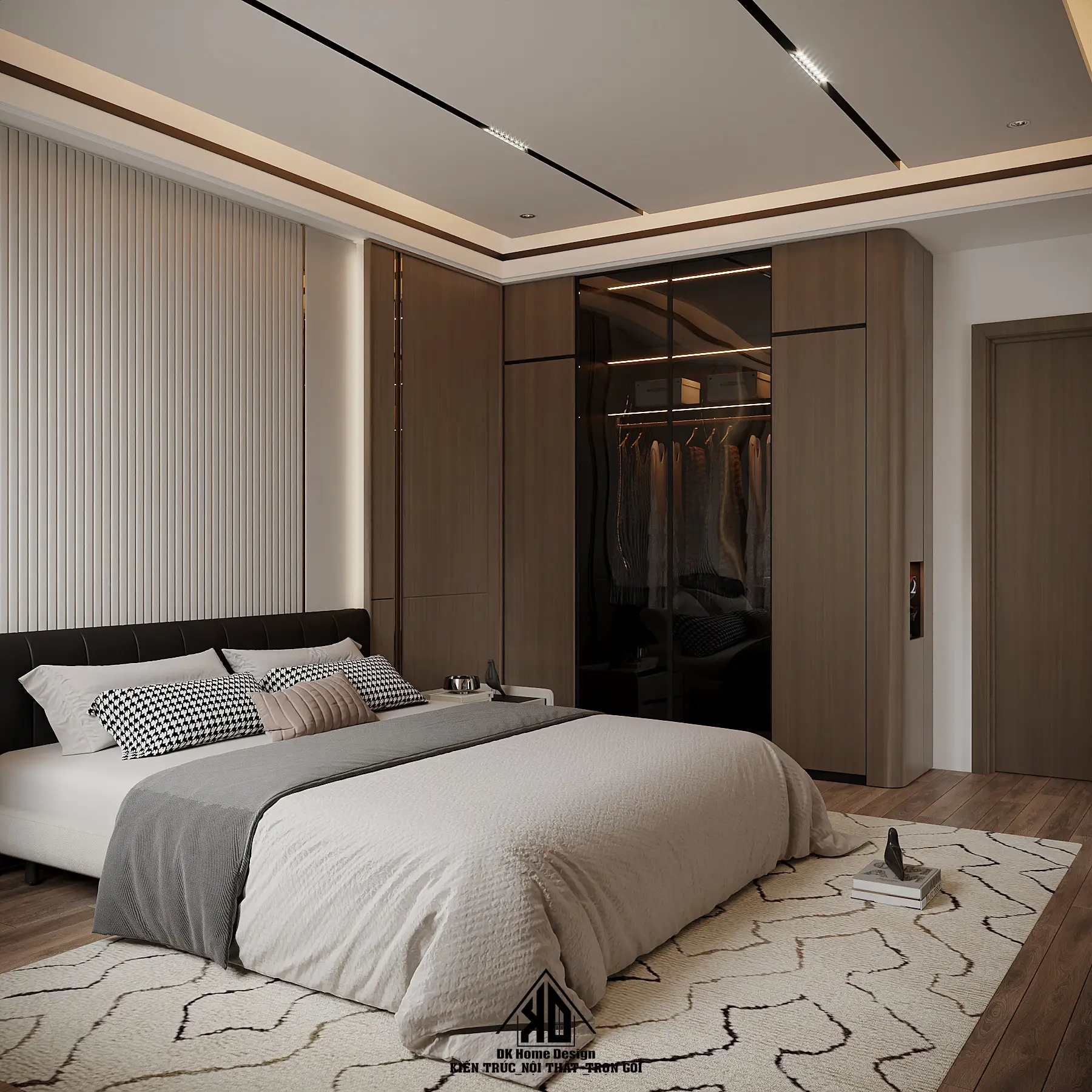 3 Sự Thật Đằng Sau Các Gói Thiết Kế Thi Công Nội Thất Nhà Phố Giá Rẻ Kém Chất Lượng Đô Lương 9 Nội thất phòng ngủ Master cao cấp cho nhà phố