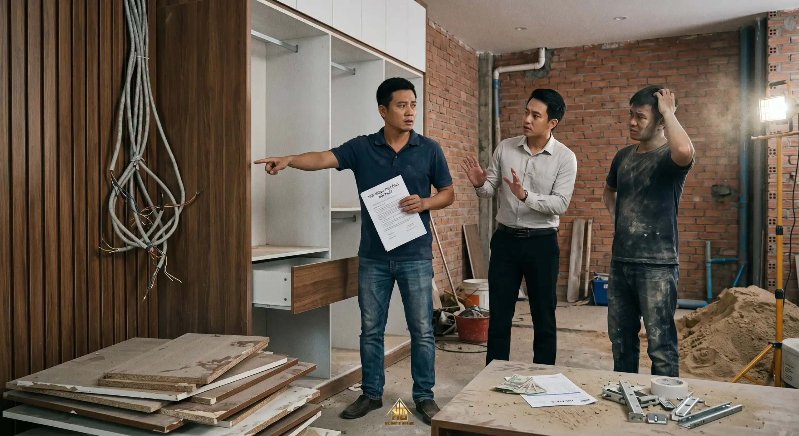 Quy trình làm việc 2 Những rủi ro khi thi công nội thất không có quy trình rõ ràng