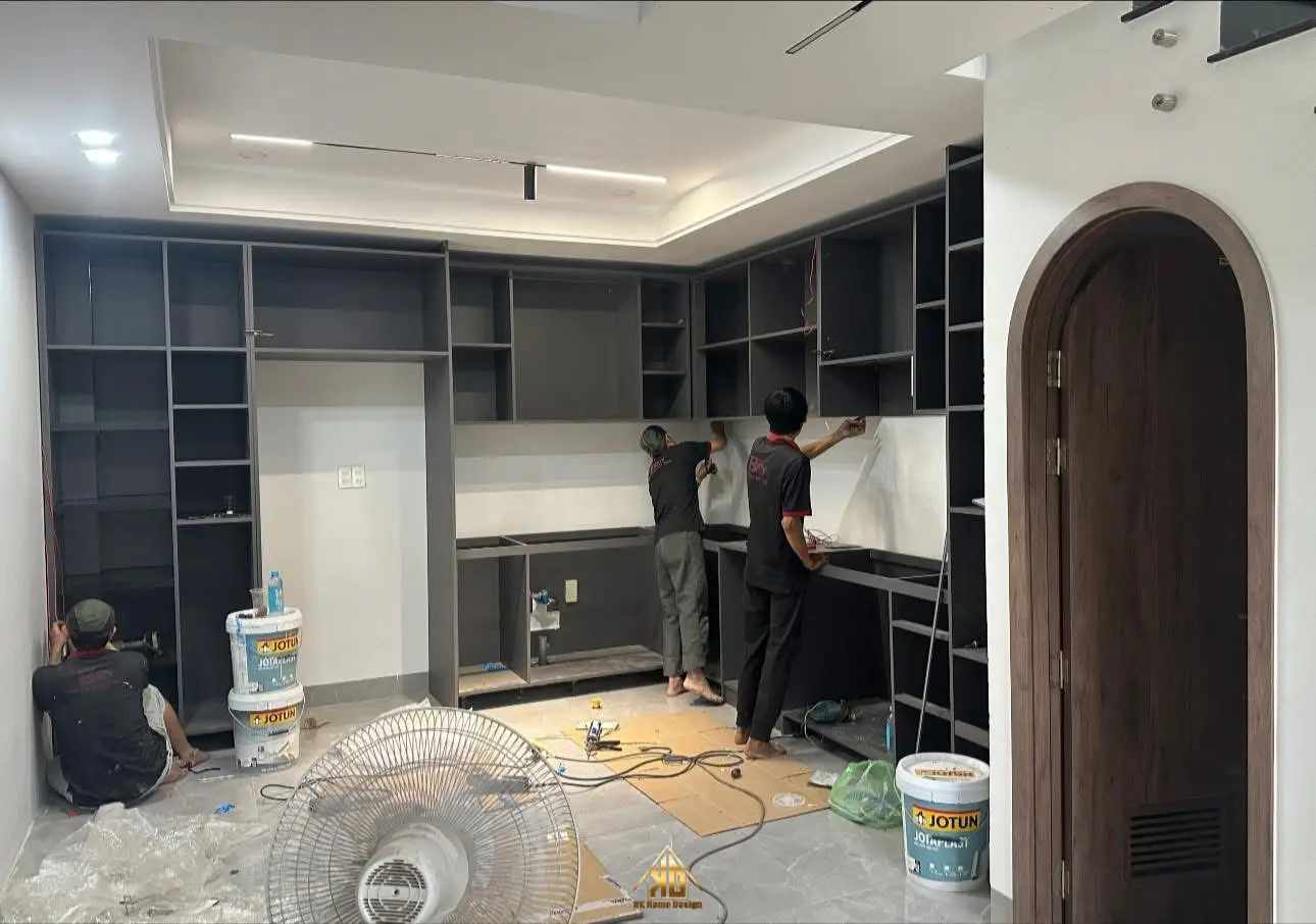 1001+ Mẫu Thiết Kế Thi Công Nội Thất Nhà Phố Hiện Đại 6m mặt tiền Tiện Nghi, Sang Trọng 15 Thi công nội thất thực tế nhà phố tại Đô Lương