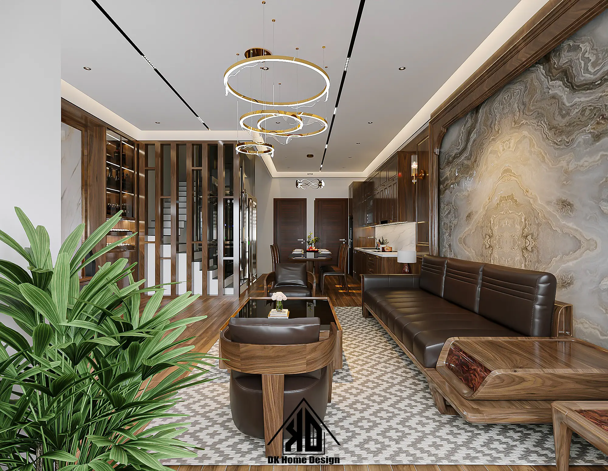 Xu hướng thiết kế thi công nội thất nhà phố hiện đại Đô Lương, Nghệ An mới nhất năm 2026 5 Thiết kế không gian mở kết nối thiên nhiên cho nhà phố
