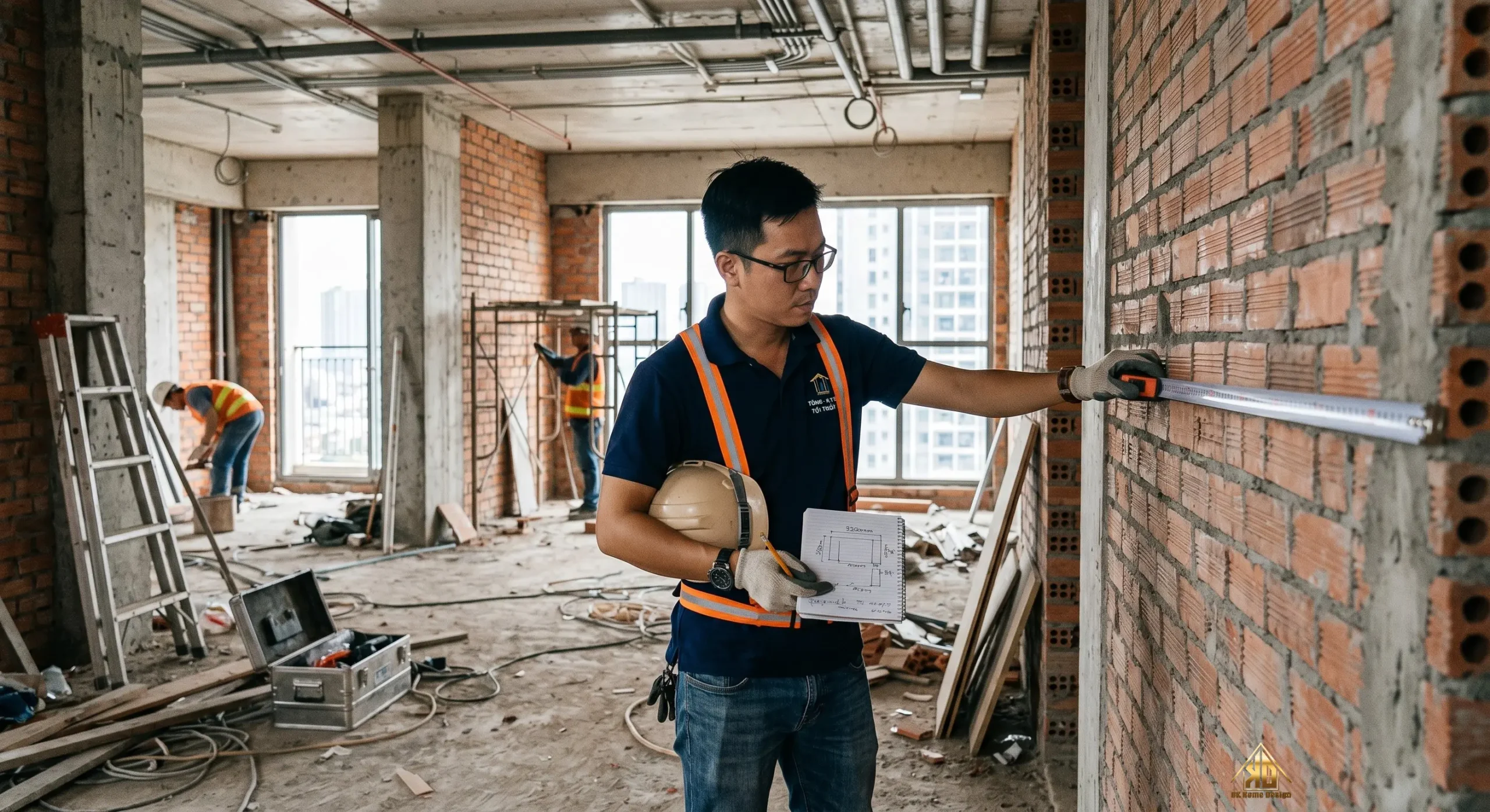 Xu hướng thiết kế thi công nội thất nhà phố hiện đại Đô Lương, Nghệ An mới nhất năm 2026 18 Khảo sát hiện trạng nội thất tại công trình Đô Lương