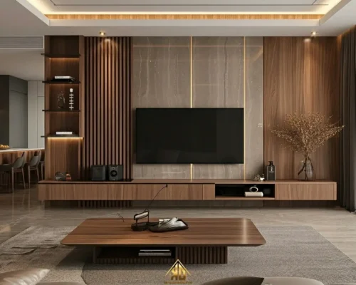Kinh nghiệm chọn gỗ thi công nội thất phòng khách Đô Lương, Nghệ An bền và tiết kiệm chi phí năm 2026 15 Mẫu vân gỗ Melamine chân thực dùng trong nội thất hiện đại