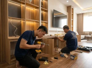 Cam Kết Bảo Hành Thi Công Nội Thất Phòng Khách Đô lương, Nghệ An năm 2026 | Nội Thất Đạt Kỳ
