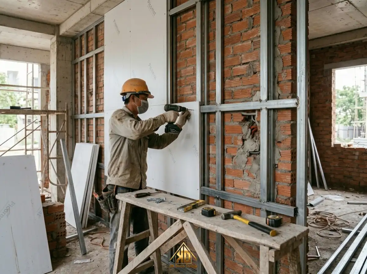 Làm nội thất phòng khách trọn gói Đô Lương năm 2026 có tiết kiệm hơn không? 9 Tấm nhựa Picomat ứng dụng trong nội thất