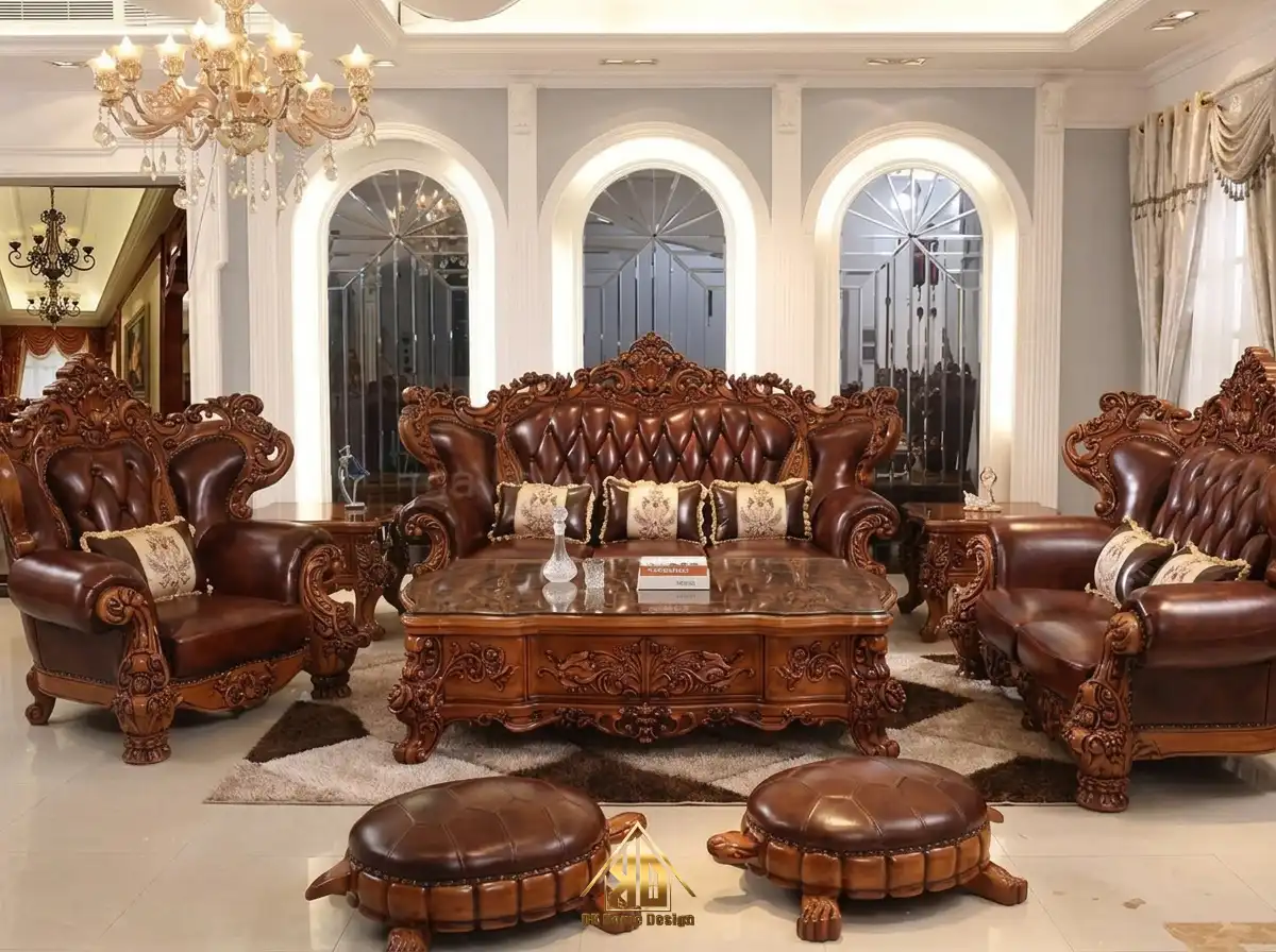 Nên dùng gỗ MDF hay gỗ tự nhiên làm nội thất phòng khách tại Đô Lương, Nghệ An? 4 Phong cách nội thất gỗ tự nhiên cho phòng khách bề thế