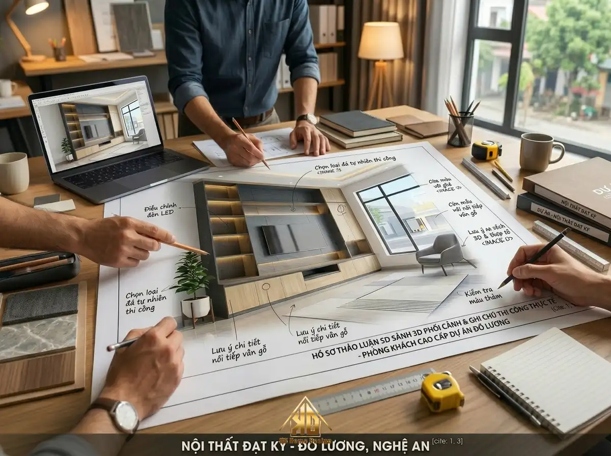 Nên dùng gỗ MDF hay gỗ tự nhiên làm nội thất phòng khách tại Đô Lương, Nghệ An? 2 Tư vấn thiết kế nội thất phòng khách tại Đô Lương Nghệ An