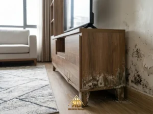 Ván MDF Bị Mốc Khi Thi Công Nội Thất Trọn Gói Giao Khoán Sau 1 Năm Sử Dụng Lỗi Do Đâu?