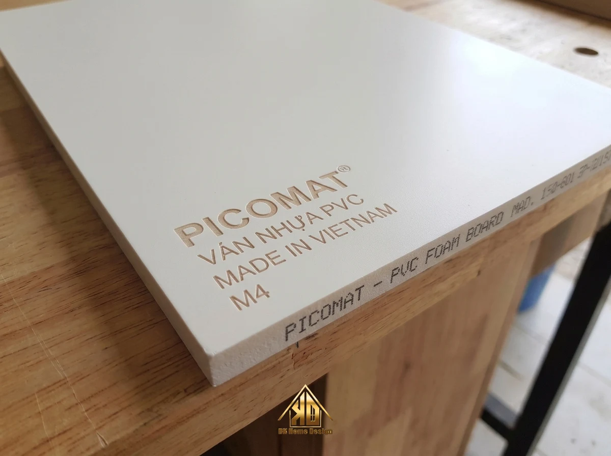 90% Gia Chủ Hối Hận Không Dùng Picomat Thi Công Nội Thất Trọn Gói Tủ Bếp Tại Đô Lương, Nghệ An 13 Dấu in chính hãng trên ván nhựa Picomat
