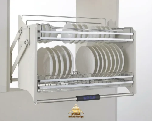 Phụ Kiện Tiêu Chuẩn Để Thi Công Nội Thất Trọn Gói Tại Đô Lương Bao Gồm Những Gì? 44 Giá bát đĩa nâng hạ thông minh cho tủ bếp
