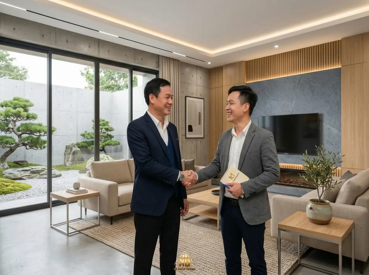 Quy định bảo hành phụ kiện thi công nội thất trọn gói: Bản lề, ray trượt minh bạch sau khi bàn giao tại Đô Lương, Nghệ An năm 2026 13 Khách hàng VIP hài lòng với dịch vụ Nội thất Đạt Kỳ