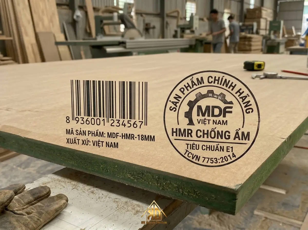 Dịch vụ thi công nội thất trọn gói cho nhà ống tại Đô Lương: Tối ưu chi phí và không gian năm 2026 3 Lõi gỗ MDF chống ẩm thi công nội thất Đạt Kỳ