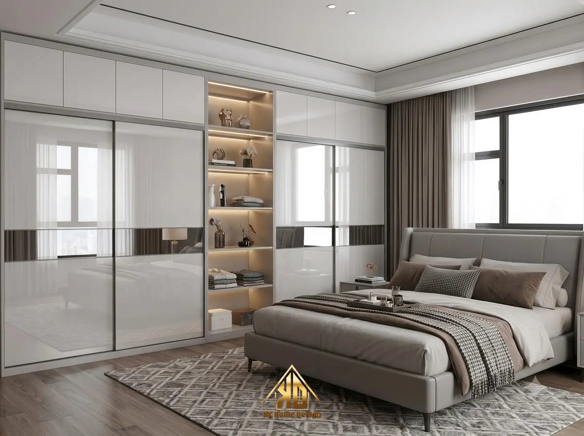 Kinh Nghiệm Phòng Ngủ Thi Công Nội Thất Trọn Gói Bằng Gỗ Công Nghiệp Sang Trọng Tại Đô Lương Nghệ An 14 Hình ảnh nghiệm thu thực tế thi công nội thất phòng ngủ giống hệt bản vẽ 3D