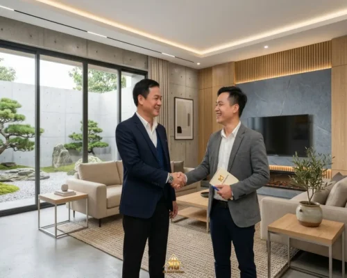 Quy Trình Thiết Kế Biệt Thự Đô Lương: 7 Mốc Kiểm Soát Gia Chủ Cần Biết 41 Bàn giao công trình thiết kế thi công nội thất biệt thự tại Yên Thành Nghệ An