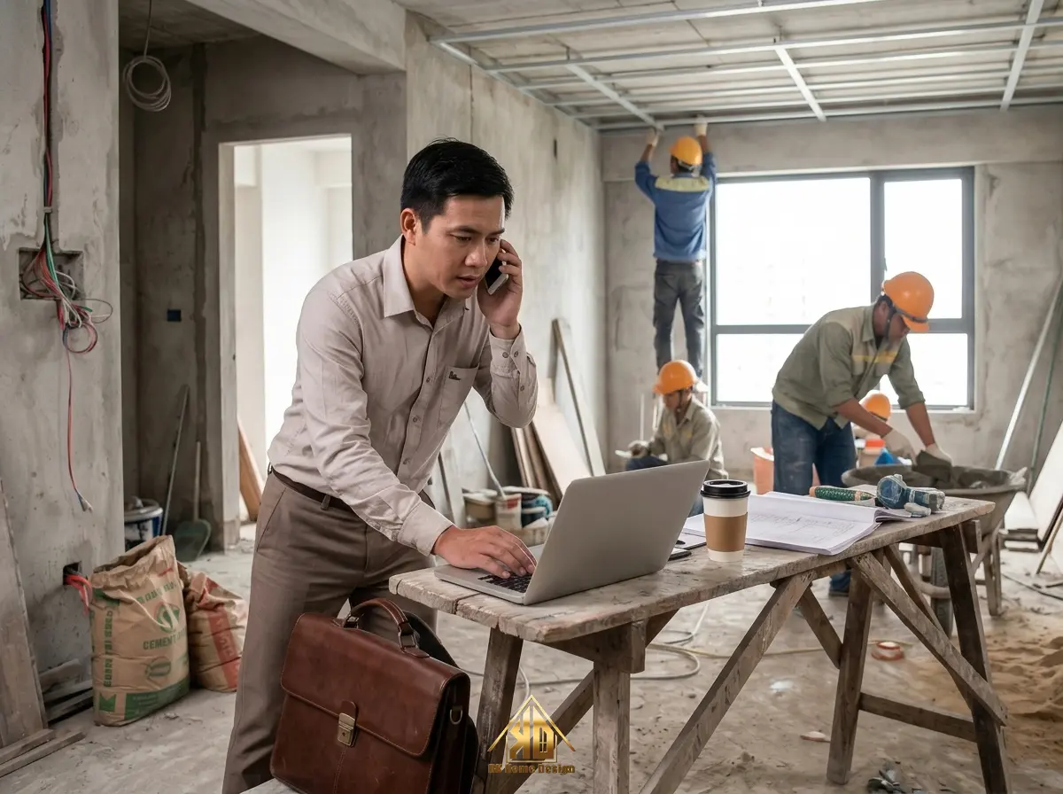 Giải pháp thi công nội thất trọn gói biệt thự tại Yên Thành đẳng cấp từ Nội thất Đạt Kỳ 2 Khó khăn khi không chọn giải pháp thi công nội thất trọn gói biệt thự