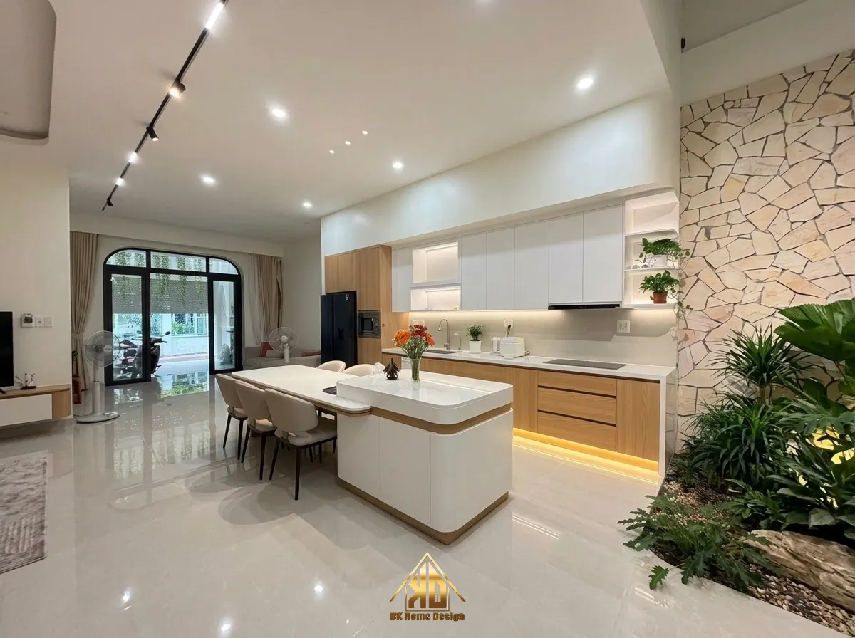 Vật liệu phòng bếp thi công nội thất trọn gói Yên Thành siêu bền được chuyên gia khuyên dùng 17 Dự án thi công phòng bếp biệt thự trọn gói hoàn thiện tại Yên Thành Nghệ An