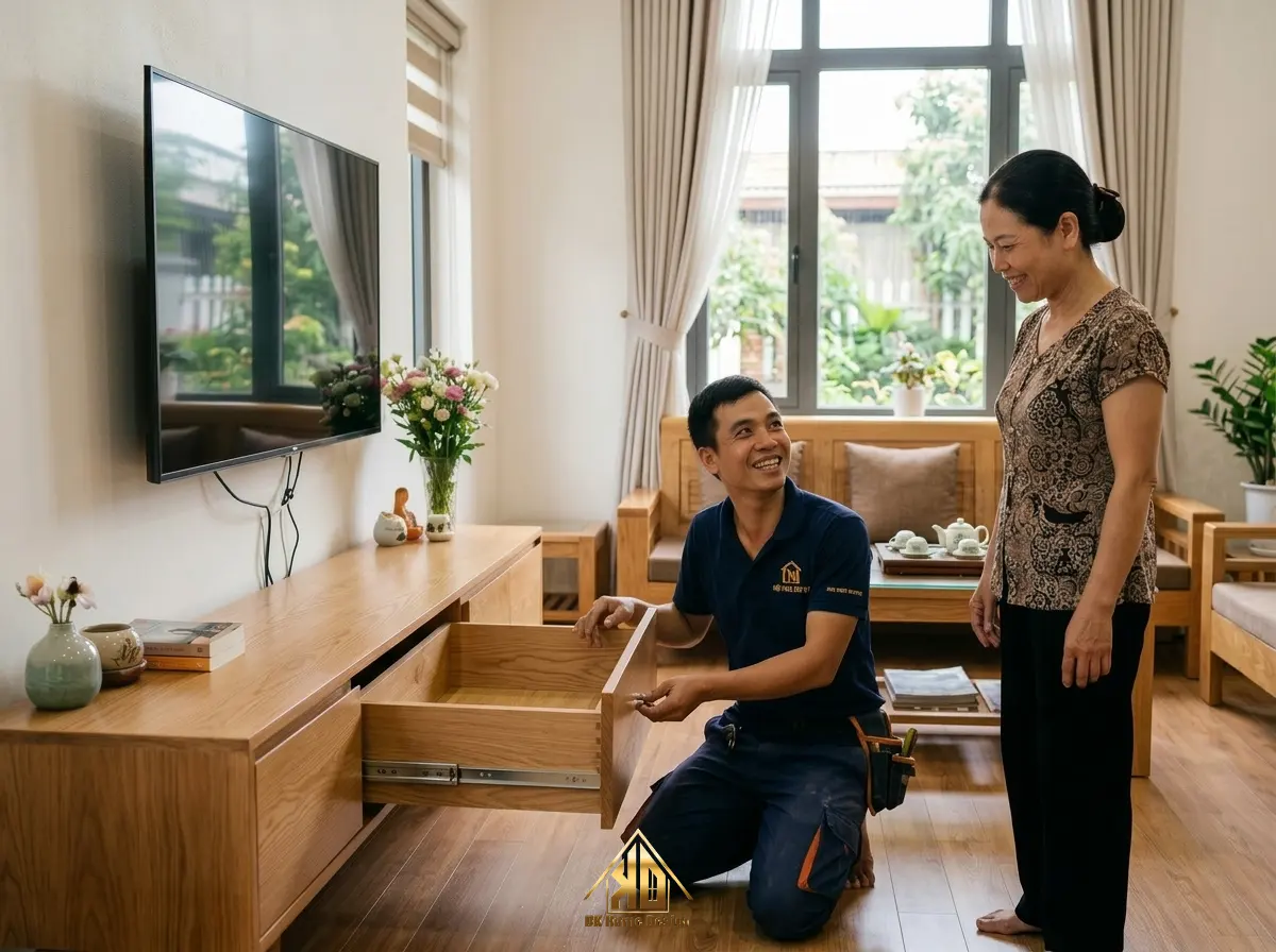 Thi công nội thất trọn gói Yên Thành, Nghệ An 3 Thi công nội thất nhanh chóng tại Nghệ An