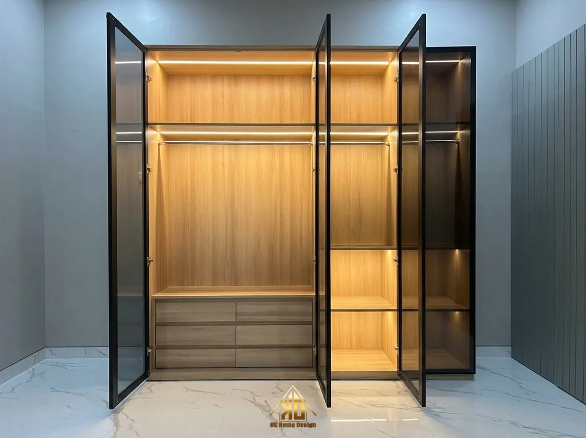 So Sánh Nội Thất Gỗ Tự Nhiên Và Gỗ Công Nghiệp Ở Yên Thành: Đâu Là Lựa Chọn Trọn Gói Xứng Tầm? 15 Mẫu tủ quần áo kịch trần cánh kính khung nhôm thùng gỗ hiện đại