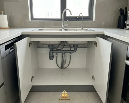 Vật liệu phòng bếp thi công nội thất trọn gói Yên Thành siêu bền được chuyên gia khuyên dùng 41 Giải pháp thi công thùng khoang chậu rửa bằng nhựa Picomat chống nước