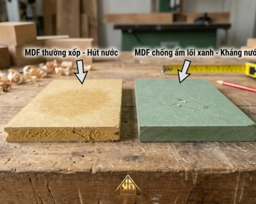 4 Chiêu Trò Thi Công Nội Thất Trọn Gói Ở Yên Thành Giá Rẻ: Rút Ruột Khách Hàng Dễ Mắc Phải 50 Cách phân biệt ván MDF lõi xanh thật và giả khi thi công nội thất