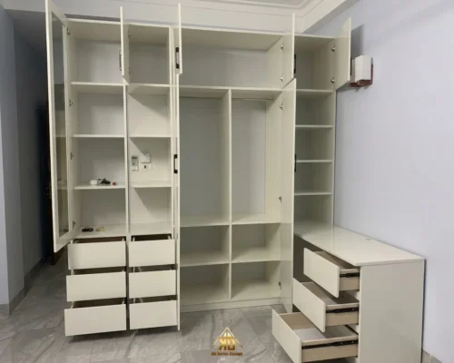 Thi Công Nội Thất Phòng Ngủ Master Đô Lương: Combo Trọn Gói Tiết Kiệm, Không Phát Sinh 59 Ngăn kéo và tủ áo cho thi công nội thất phòng ngủ master Đô Lương
