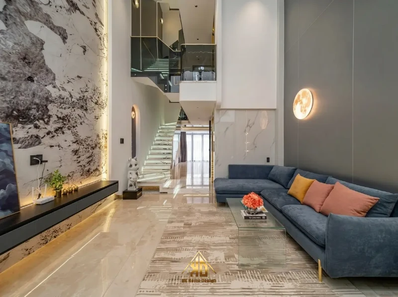 Quy Trình Thi Công Nội Thất Trọn Gói Đô Lương: 6 Bước Để Nhà Xong Đúng Hẹn, Không Phát Sinh 1 Phòng khách hoàn thiện sau khi bàn giao theo quy trình thi công nội thất trọn gói Đô Lương