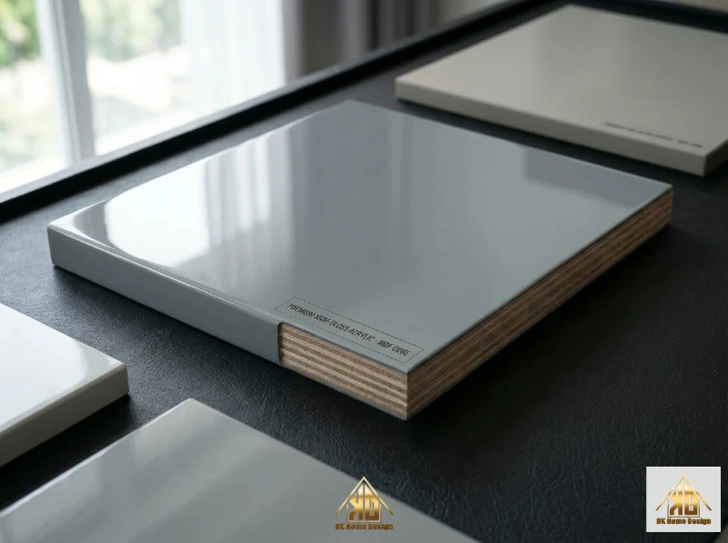 Thiết Kế Nội Thất Nhà Phố Mặt Tiền 4m: Giải Pháp Tối Ưu Ánh Sáng 5 Bề mặt Acrylic bóng gương phản chiếu ánh sáng cho nội thất nhà phố