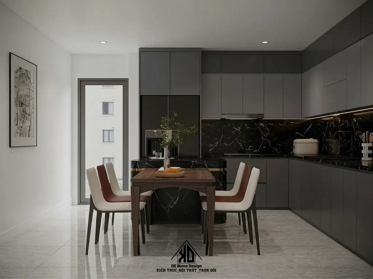 Thi Công Nội Thất Chung Cư Đô Lương: 6 Bước Để Căn Hộ Xong Đúng Hẹn, Không Phát Sinh 5 Không gian bàn ăn ấm cúng trong căn hộ chung cư