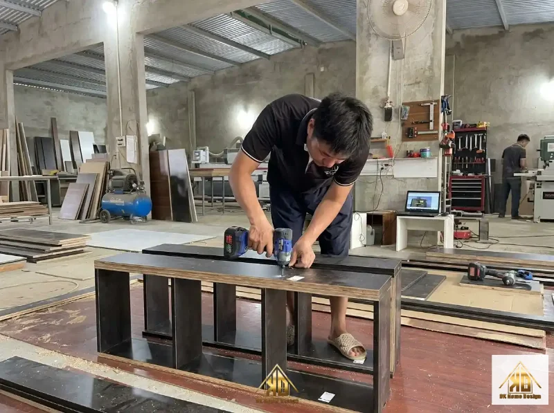 Thiết Kế Nội Thất Nhà Phố Mặt Tiền 4m: Giải Pháp Tối Ưu Ánh Sáng 18 Xưởng nội thất hiện đại Đô Lương và đội ngũ thợ Đạt Kỳ